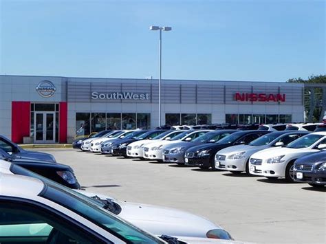 Southwest nissan - SouthWest Nissan has thousands of vehicles available at our Dallas-Forth Worth Car Dealerships. We are family owned and operated, and always give back to the communities where we operate. Our certified sales team will work hard to get you into the perfect vehicle. We offer a completely online car buying experience too!
